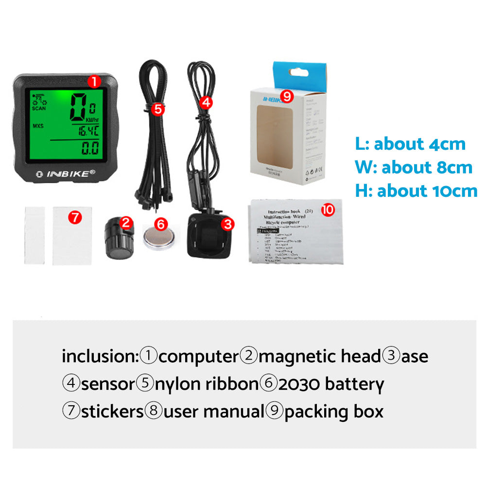 Wired GPS Bicycle Computer Speedometer Suitable For Mountain MTB Riding-0