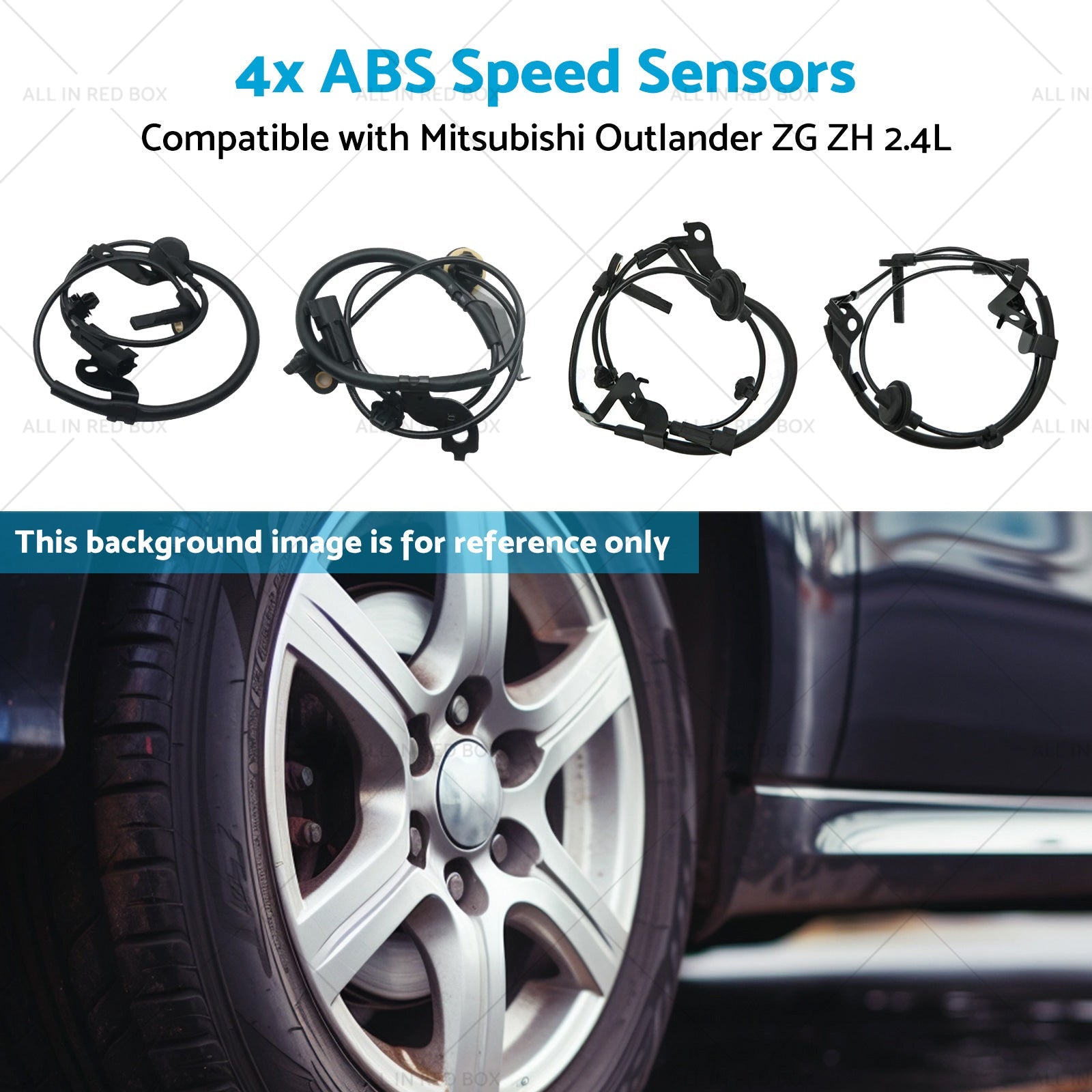 4670A576 4x ABS Speed Sensors Suitable for Mitsubishi Outlander ZG ZH 2. 4L 06-12-4