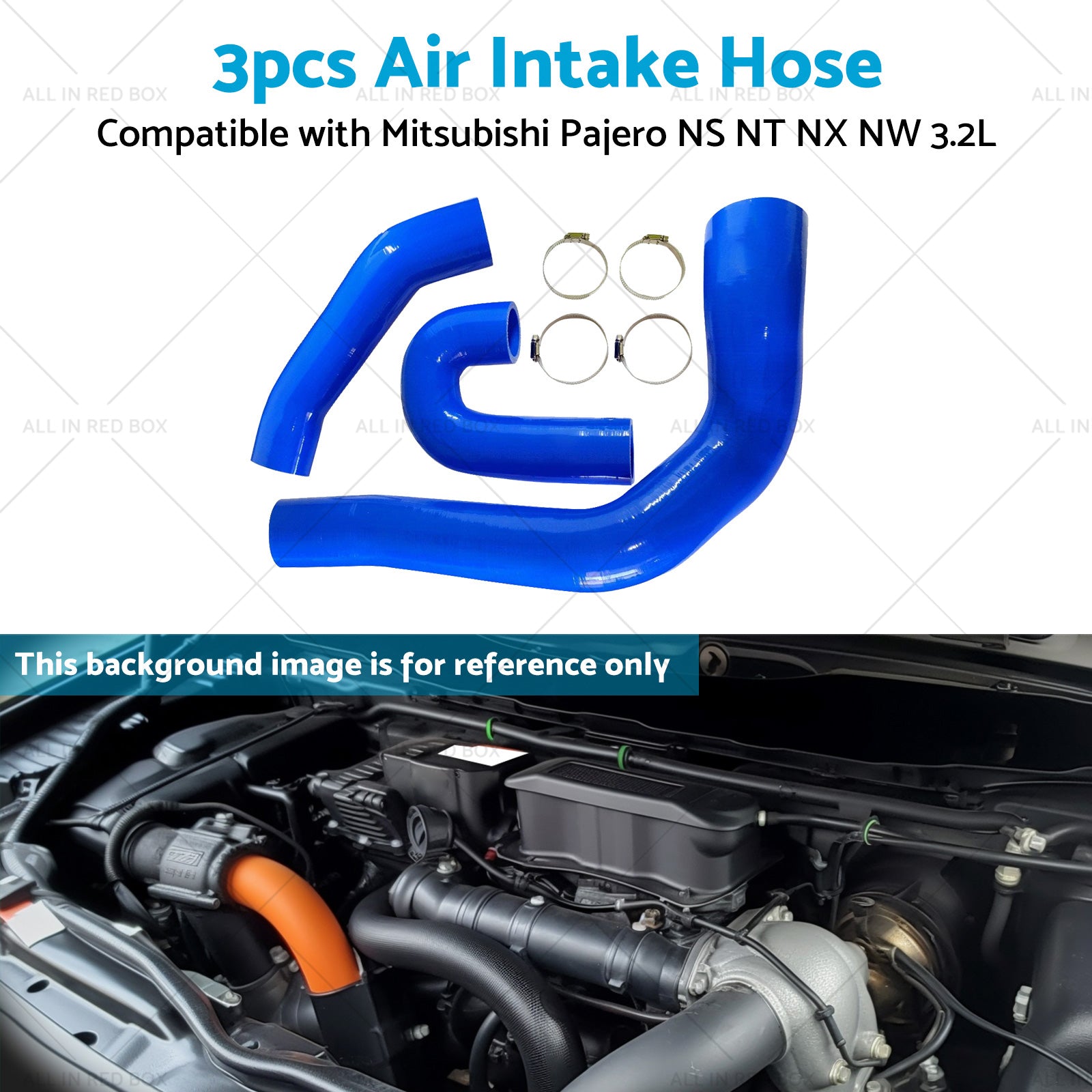 3pcs Intercooler HoseClamps Suitable for Mitsubishi Pajero NS NT NX NW 3. 2LT-4