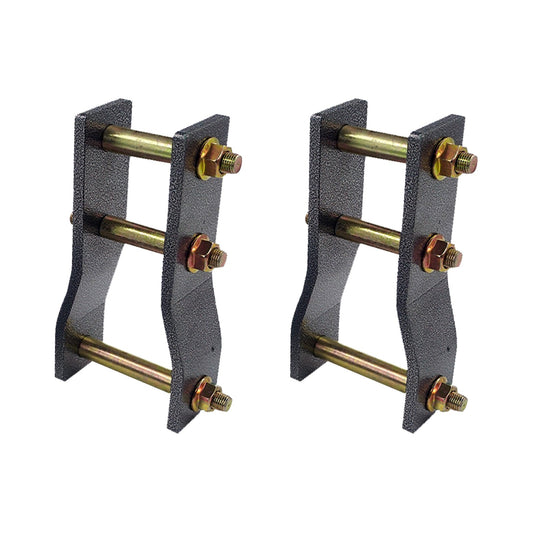 2x Rear Extended Greasable Shackles 2 inch  50mm Lift Suitable For Toyota Hilux KUN26-0