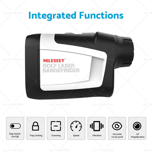 Mileseey 600M Golf Laser Range Finder with Slope On Off Flagpole Lock Vibration-1
