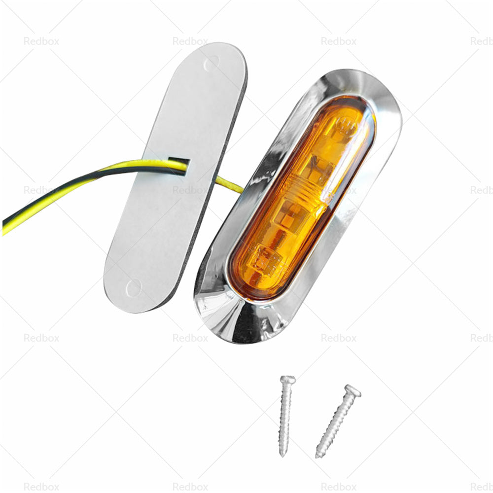 10x Clearance Light LED Side Marker Suitable For Truck Trailer Lorry Lamp Amber-4