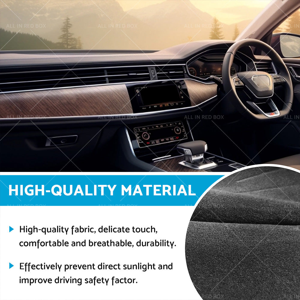 Dashboard Cover Non-Slip Dash Mat Suitable for Audi Q7 4L 2006-2014 Black-4