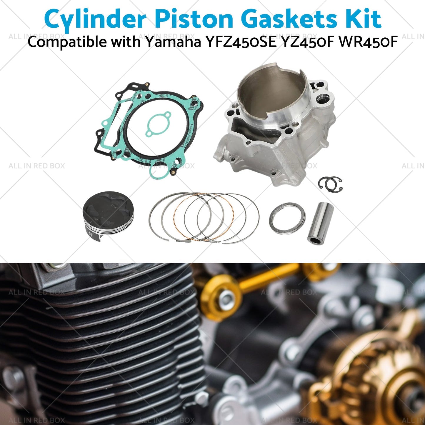 2S2-11631-20 95mm STD Cylinder Piston Kit for Yamaha YFZ450 04-09 YFZ450SE-3