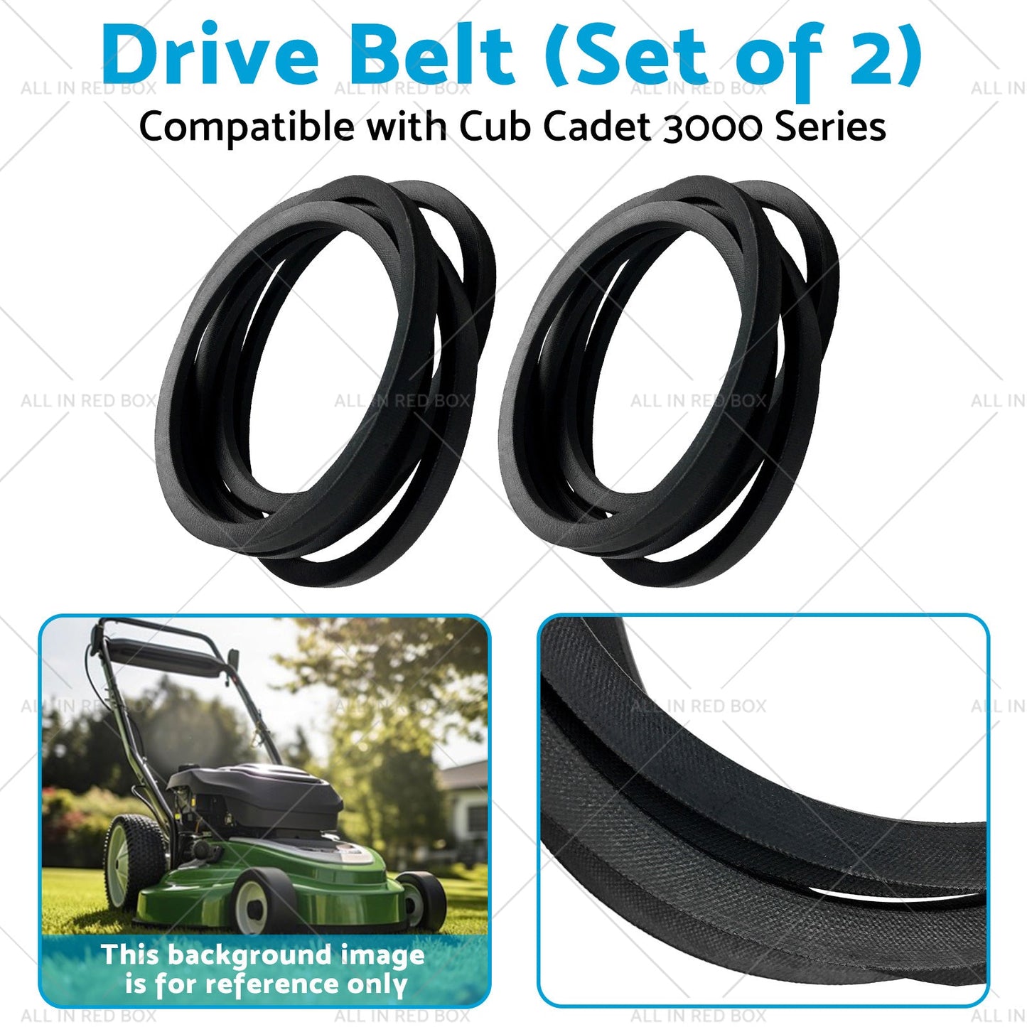 2x Belt Suitable for Cub Cadet 3000 series 7543084 7543084-A 754-3084 754-3084-A-2