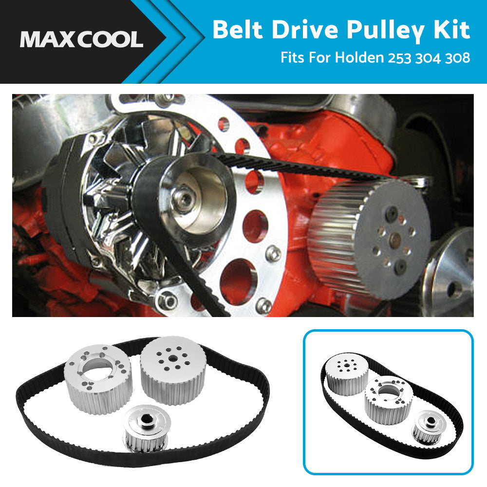 Gilmer Drive Kit Suitable for Holden 253 304 308 Brand New Aluminum Pulley Kits-4