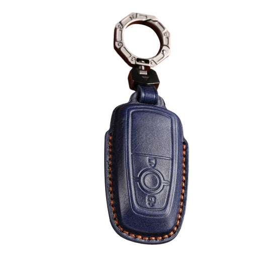 Leather Car Remote Key Fob Cover Case Suitable For Ford Next Gen Ranger 2022-2023-0