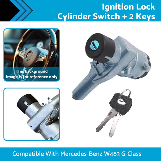 Ignition Lock Cylinder Switch + 2Keys Suitable For	 Benz W463 G-Class 0014621630-1