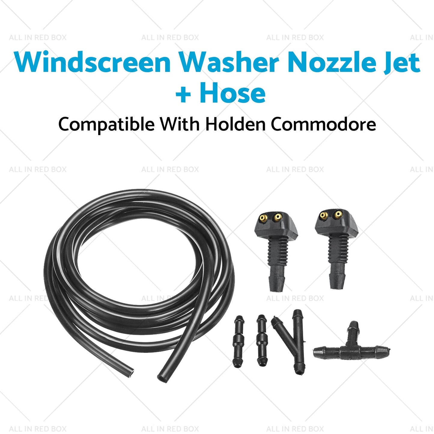 Windscreen Washer Nozzle Jet Hose Kit Suitable For Holden Commodore VB VC VH VK-3