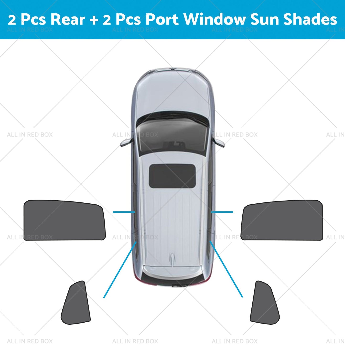 Front Rear Port Window Magnetic Mesh Sun Shade Suitable for Toyota Corolla Cross-8