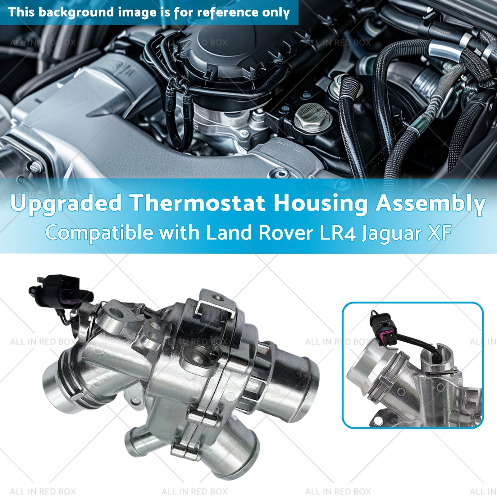 Upgraded Thermostat Housing Assembly Suitable for Land Rover LR4 Jaguar XF 3. 0L-2
