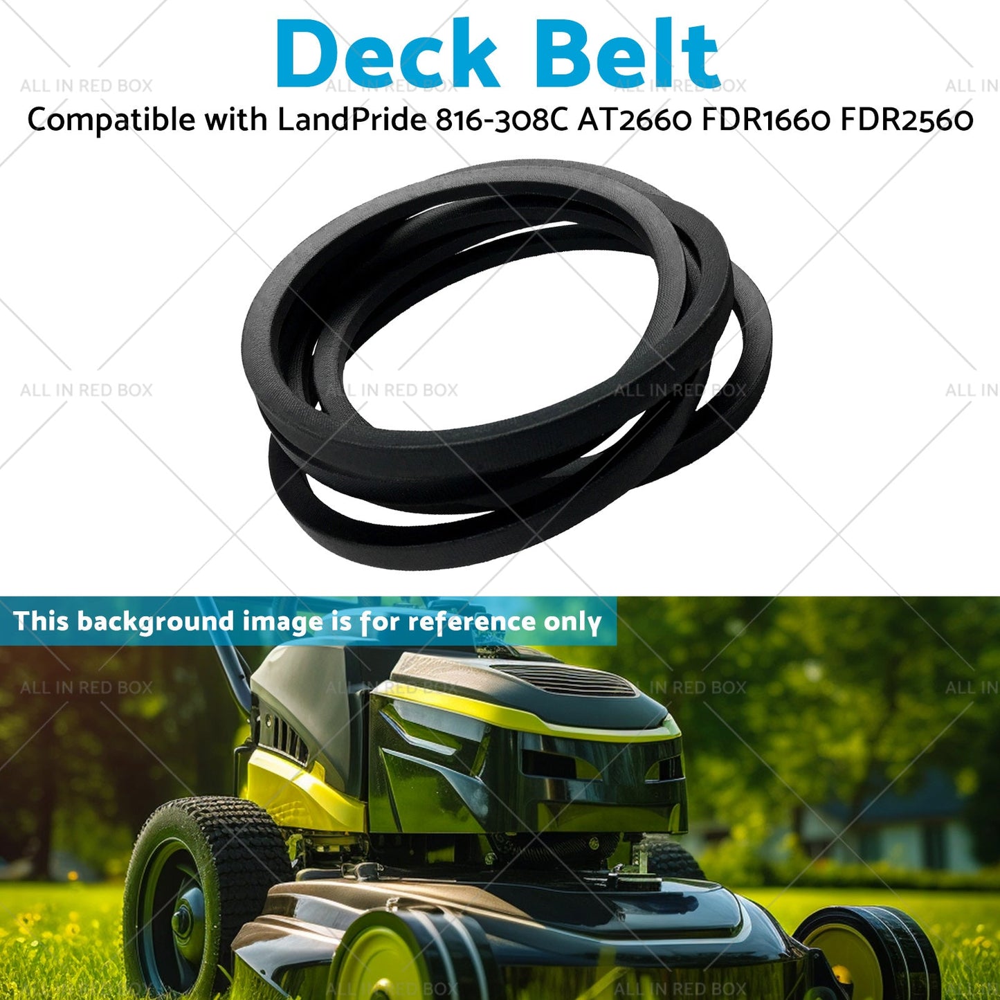 Deck Belt Drive Belt Suitable for LandPride 816-308C FDR1660 FDR2560 AT2660-3