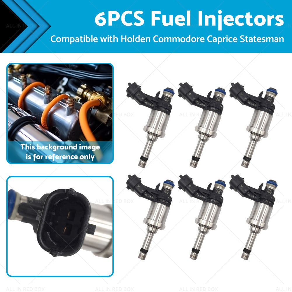 6PCS Fuel Injector Suitable For Holden Commodore VE Caprice WM 3. 6L V6 12632255-0