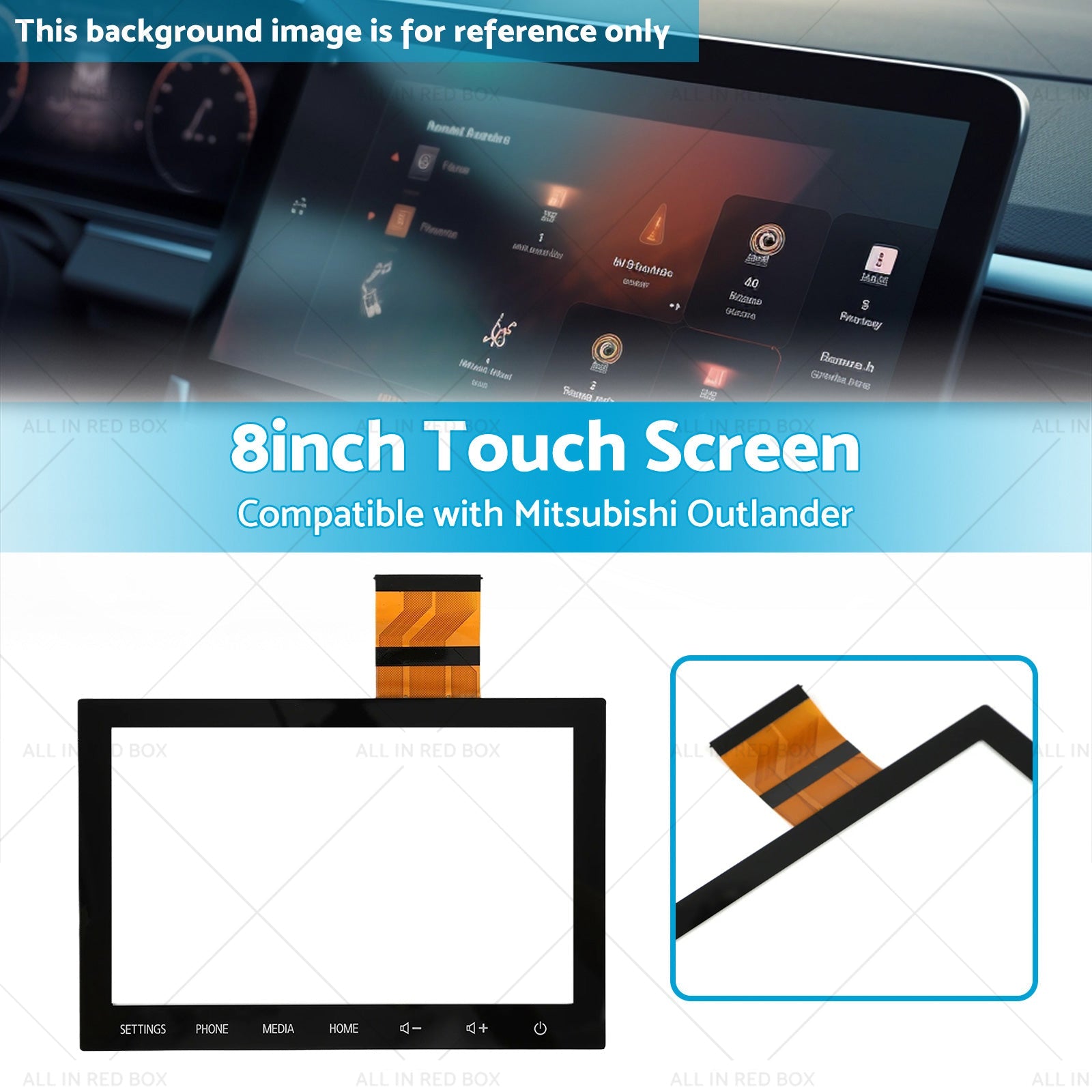 8inches Touch Screen Suitable For 2020 21 22 Mitsubishi Outlander 8740A098-2