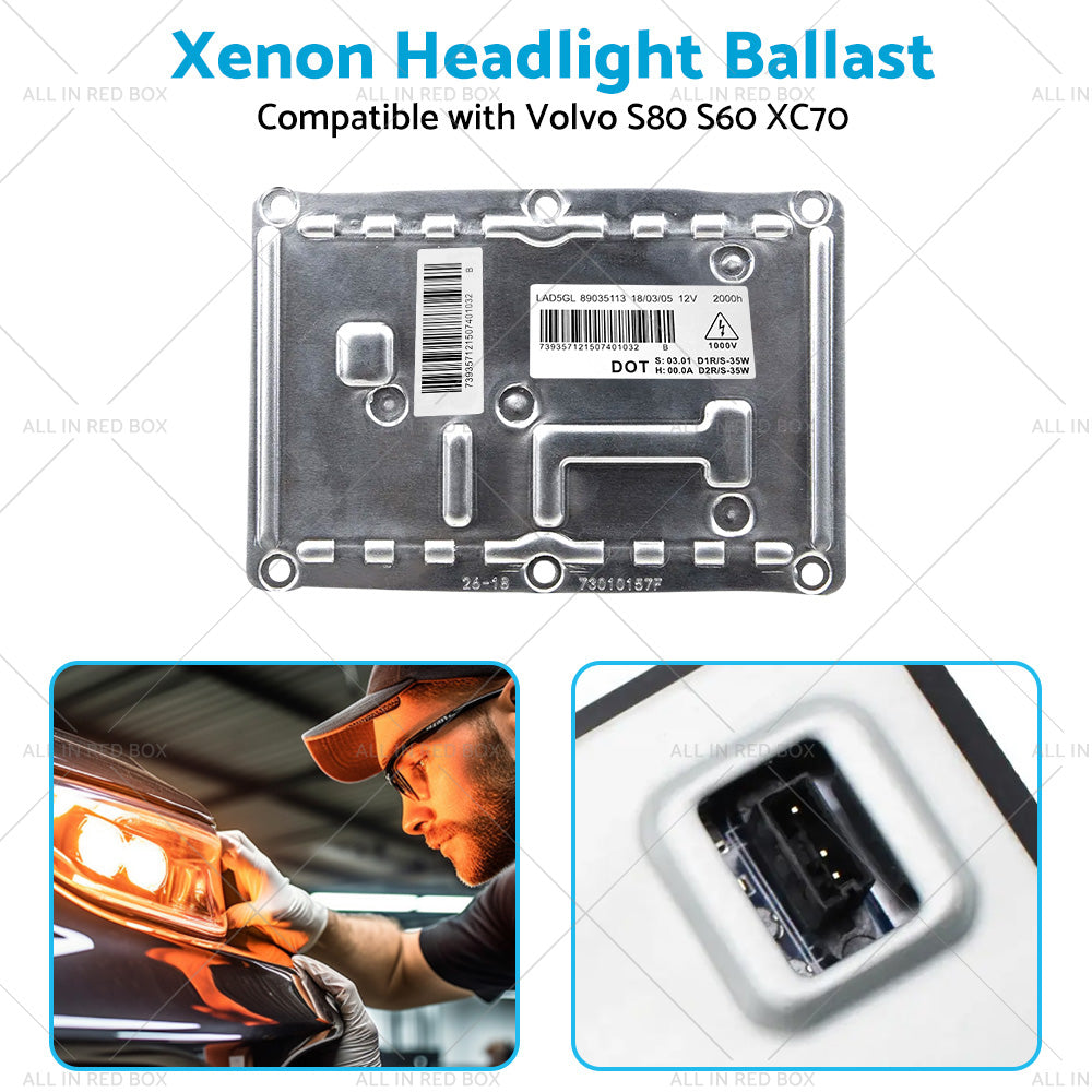 Xenon Headlight Ballast Module D1S 89035113 Suitable For Volvo S60 S80 XC70-4