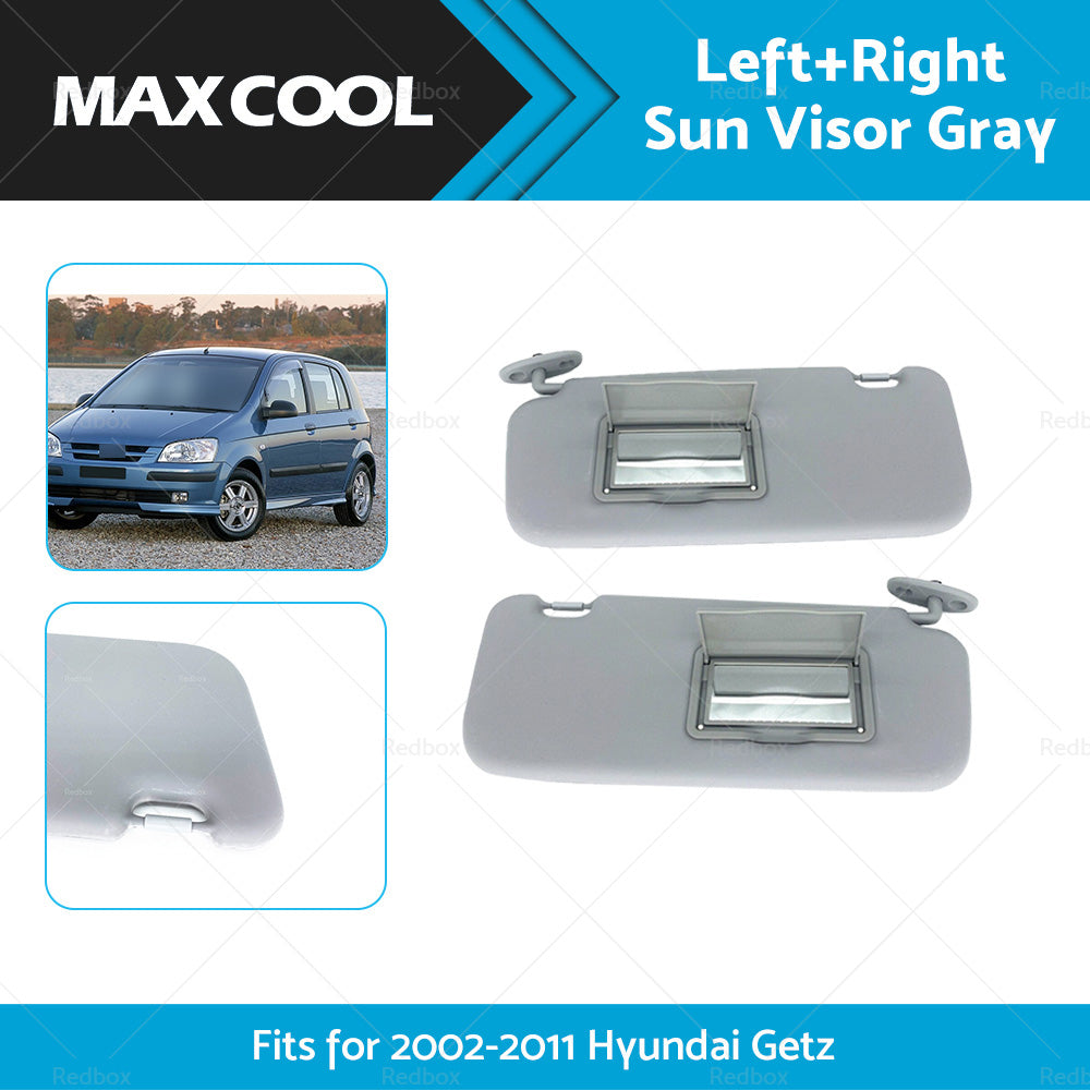 Left Right Side Car Sun Visor Shade Suitable For Hyundai Getz 2002-2012 Grey-2