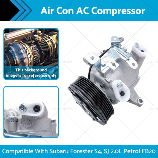 Air Conditioning Compressor Suitable for Subaru Forester S4, SJ 2.0L Petrol FB20-1