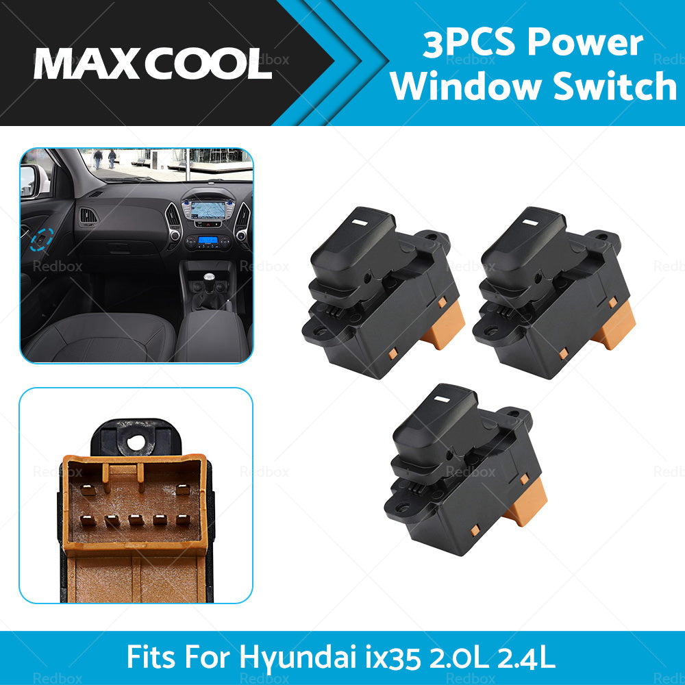 3Pcs Window Switch Passenger Side For Hyundai IX35 2. 0L 2. 4L 93580-2Z00-2