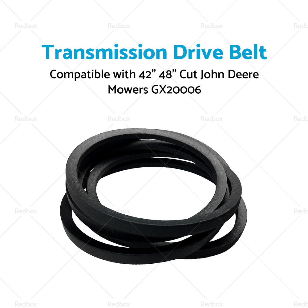 Transmission Drive Belt Suitbale For 42 inch  48 inch  Cut John Deere Mowers GX20006 Black-1