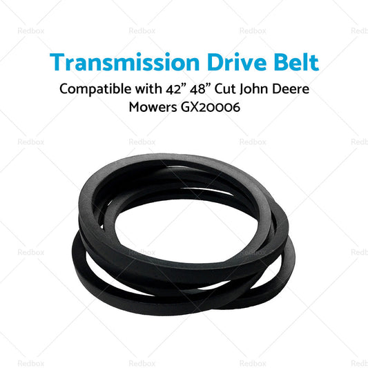 Transmission Drive Belt Suitbale For 42 inch  48 inch  Cut John Deere Mowers GX20006 Black-1