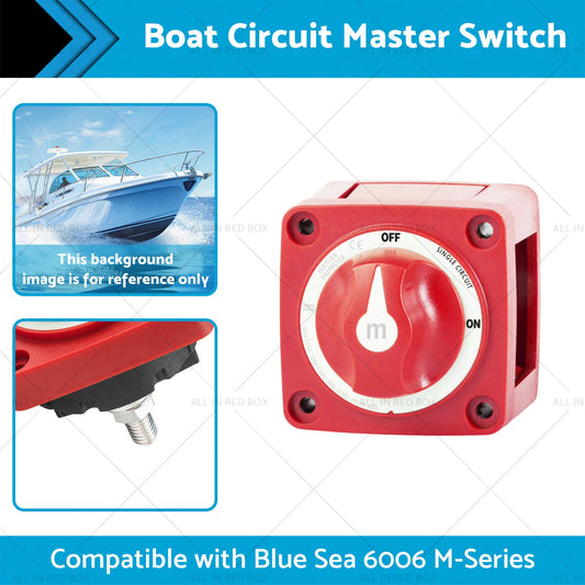 Boat Circuit Master Switch Suitable for Blue Sea 6006 M-Series Battery On Off-1