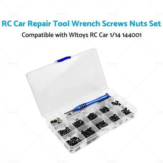RC Car Repair Tool Wrench Screws Nuts Set Suitable For Wltoys RC Car 1 14 144001-1