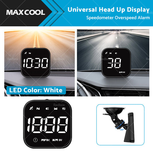 HUD Head Up Display Car LED Digital GPS Speedometer Universal Overspeed Alarm-0