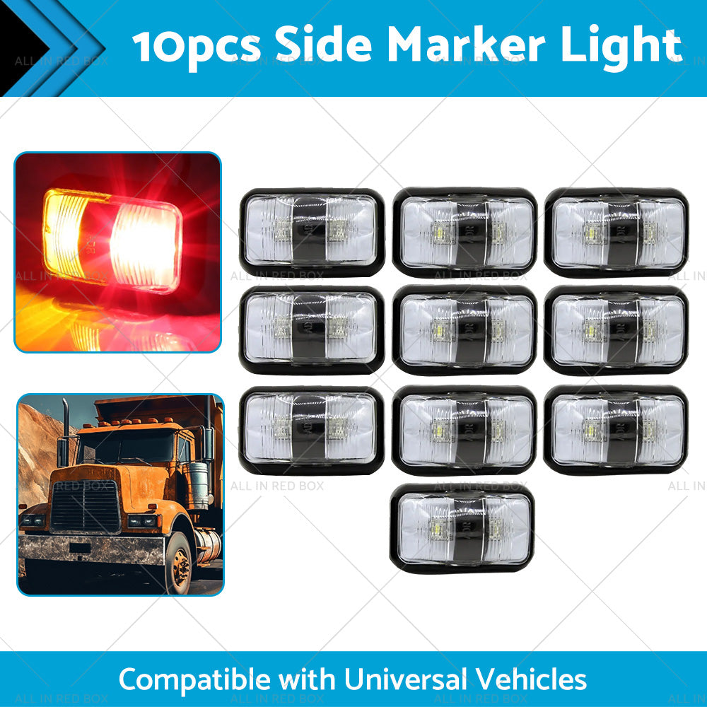 10X Red Amber Clearance Lights LED Trailer Suitable for Truck Car Warning Light-4