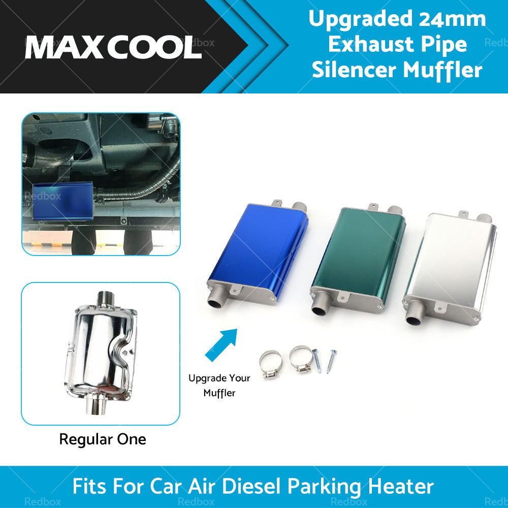 Upgraded 24mm Exhaust Pipe Silencer Muffler For Car Air Diesel Parking Heater-1