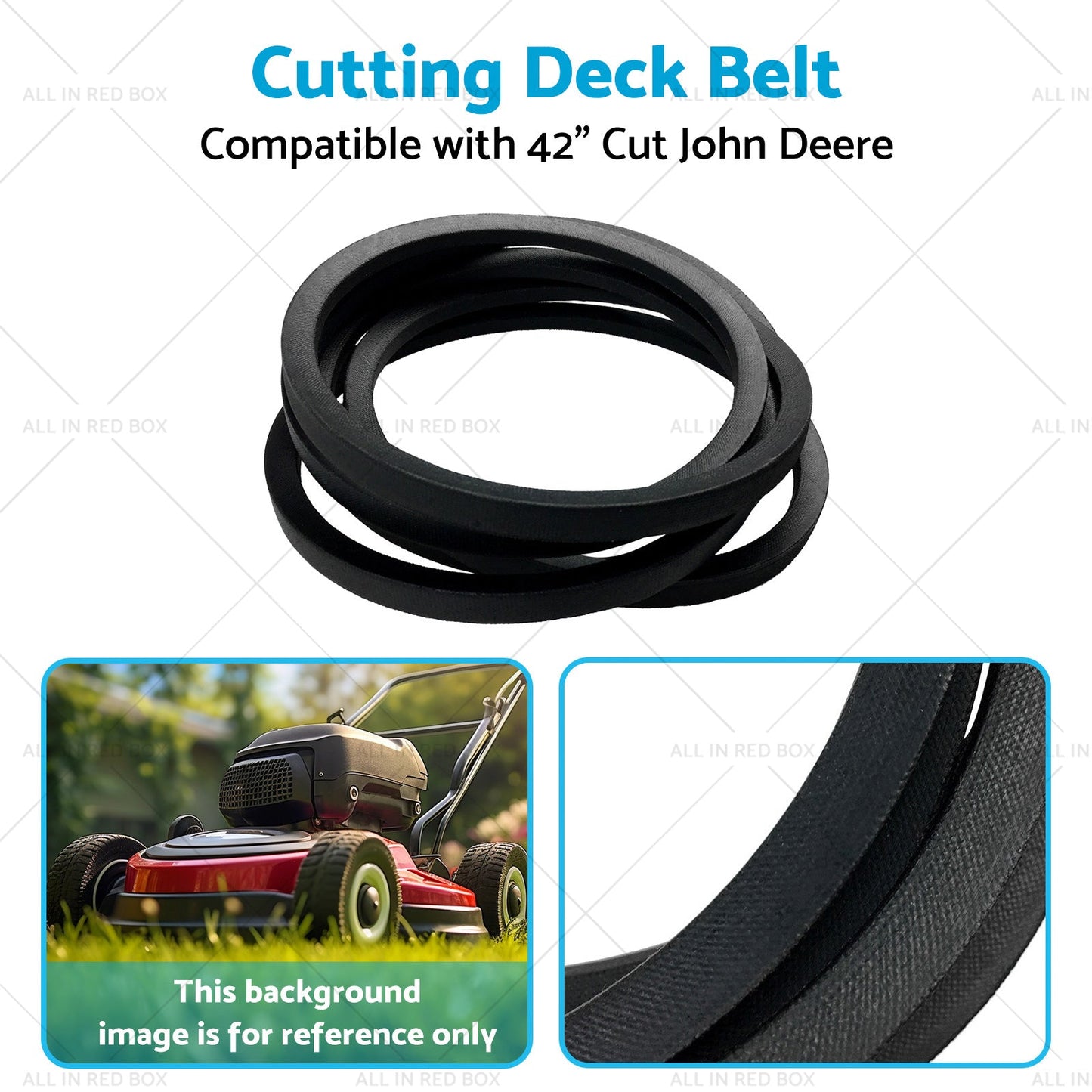 Cutting Deck Belt Suitable for 42inch Cut John Deere M174994 X330 X350 X354 X370-4