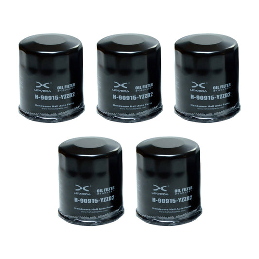 Oil Filter 5x 90915-YZZD2 Suitable For Toyota Camry / Avalon / Hilux / Hiace 1KDFTV-0