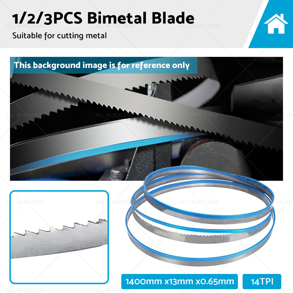 BI Metal Bimetal Band Saw Bandsaw Blade 1400mm x13mm x 14 TPI For Metal Cutting-0