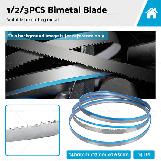 BI Metal Bimetal Band Saw Bandsaw Blade 1400mm x13mm x 14 TPI For Metal Cutting-0
