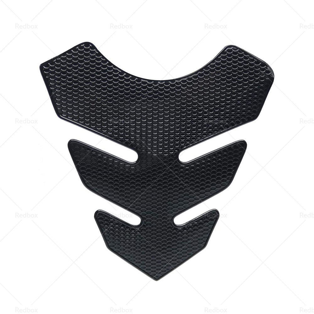 Wide Pure Black Motorcycle Gas Tank Pad Protector Sticker Decal For Motorbike-4