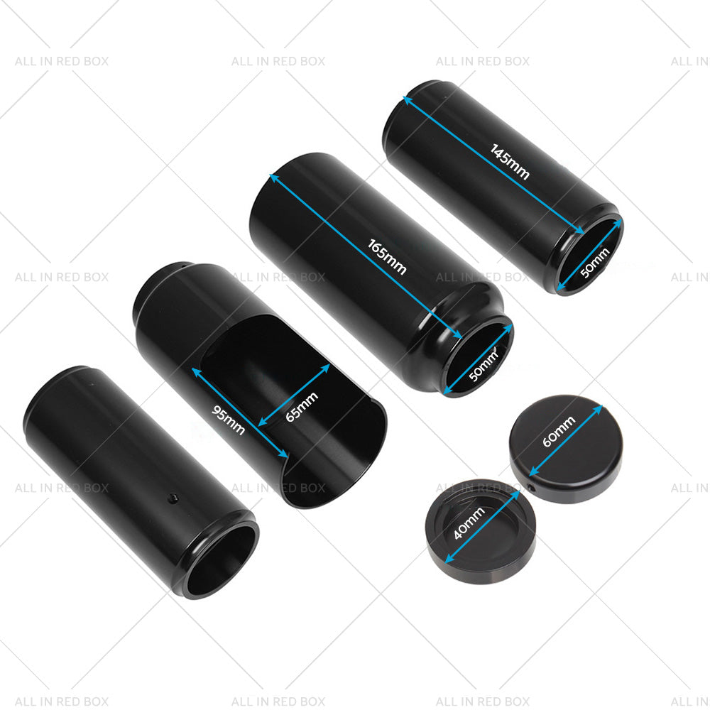 Upper Lower Front Fork Covers Cap Suitable for Harley Davidson Dyna 06-17-2