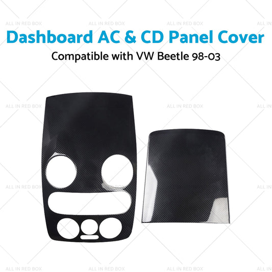 Carbon Style Center Dashboard AC  and  CD Panel Cover Suitable For VW Beetle 98-03-0