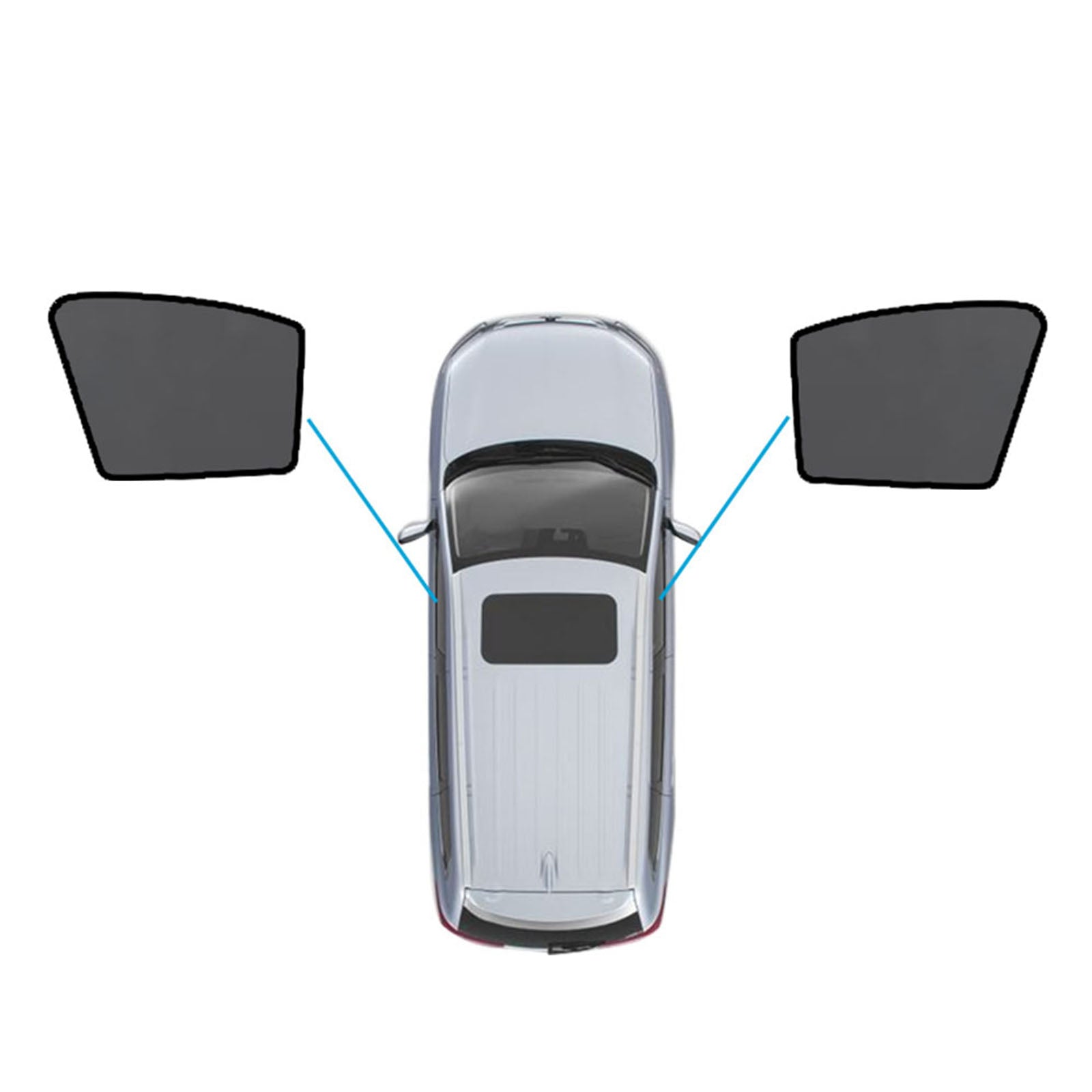 Magnetic Mesh Sun Blind Shades Suitable for Audi Q5 FY 2017-2025 On Front Rear-1