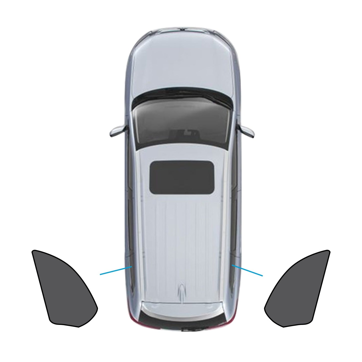 Car Window Sun Shade Magnetic Mesh Blind Suitable For BMW X5 E70 2006-2013-3