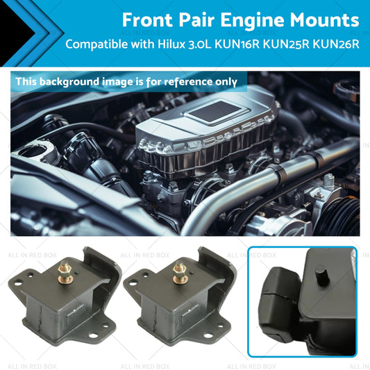 Front Pair Engine Mounts Suitable for Hilux 3. 0L KUN26R KUN16R KUN25R 05-16-0