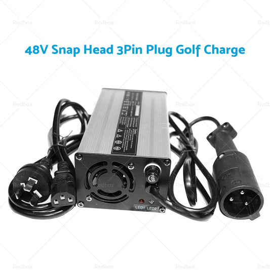 48V or 6A Snap Head 3Pin Plug Golf Cart Battery Charger Suitable For EZ-GO TXT Club-1