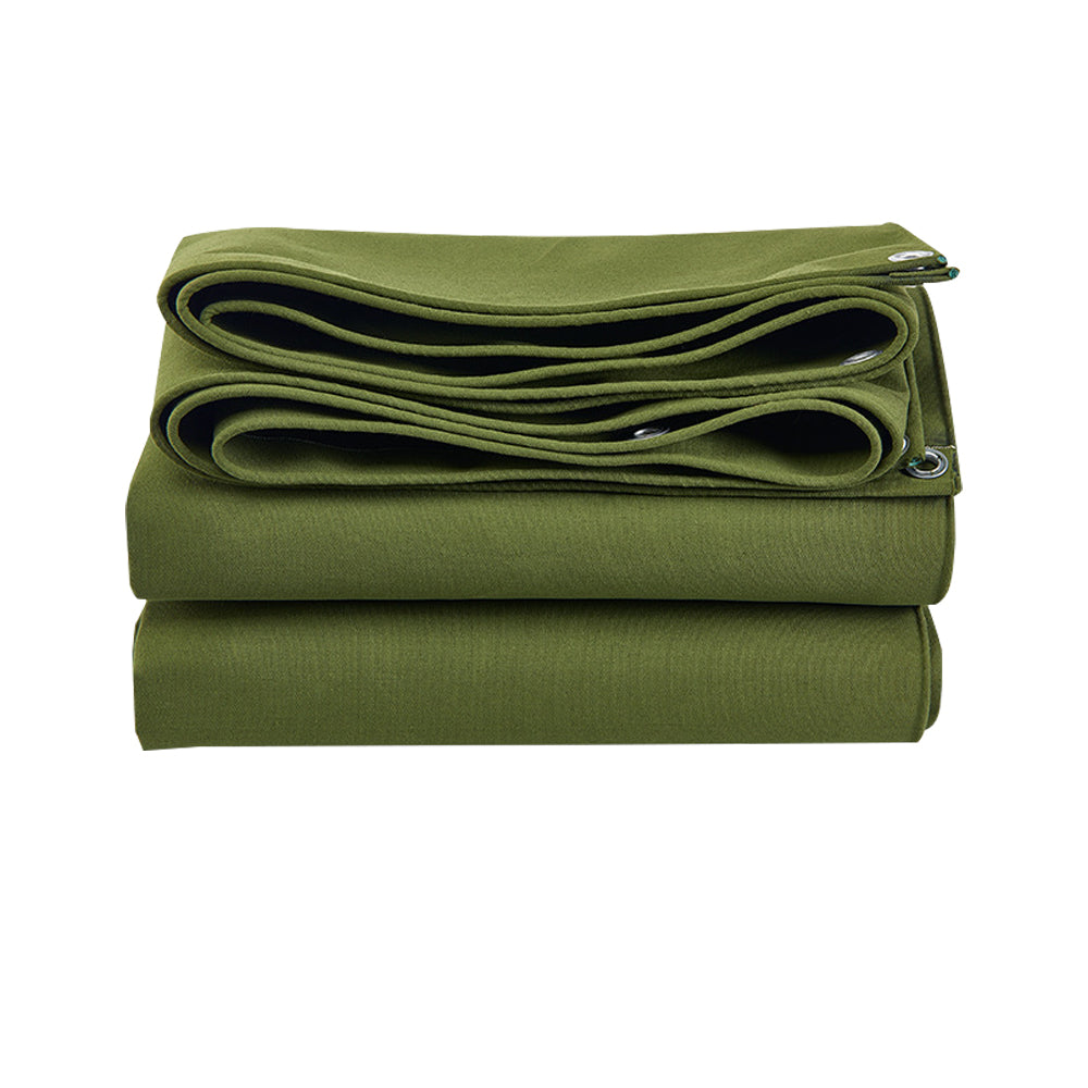 3 Sizes Army Heavy Duty Waterproof Canvas Tarp Tarpaulin Sun Blocked Dustproof-0