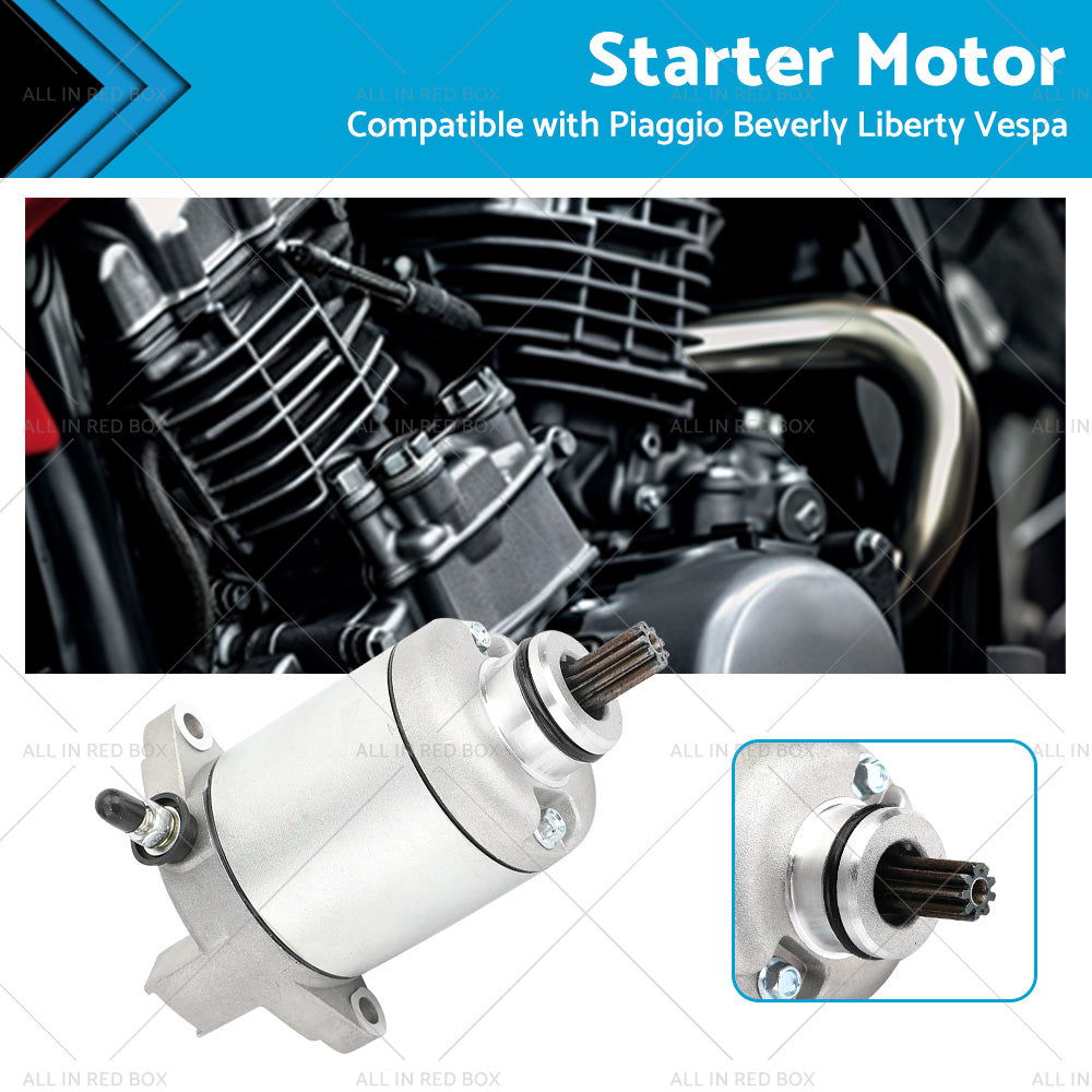 Starter Suitable For Piaggio Fly 125 Vespa LX 125 Liberty 150 X8 X9 200 X-Evo-0