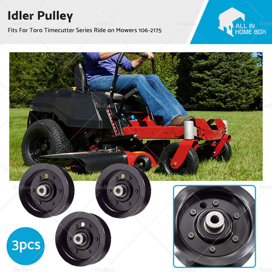 3x Idler Pulley For Toro Timecutter Series  Z4200闁规灚鍨瑰畷鐬5000 Ride on Mowers 106-2175-0