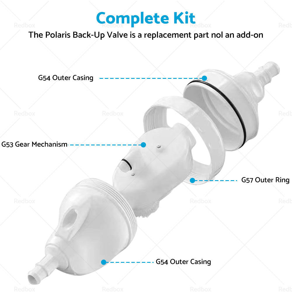 G52 Backup Valve Replace Kit For Polaris Pool Cleaner Parts 180 280 380 480 3900-2
