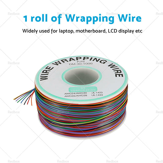 Wrapping Wire Tin Plated Copper Wire P or N DM-30-1000 30 AWG 250M Length 8 Colors-1