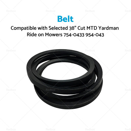 Belt Suitable For Selected 38inch Cut MTD Yardman Ride on Mowers 754-0433 954-0433-1