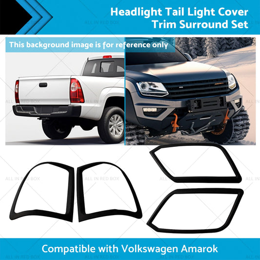 Headlight Tail Light Cover Trim Surround Set Suitablefor Volkswagen Amarok 09-22-1