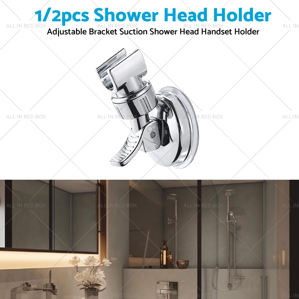 1/2PCS Adjustable Bracket Suction Shower Head Handset Holder Bathroom Wall Mount-2