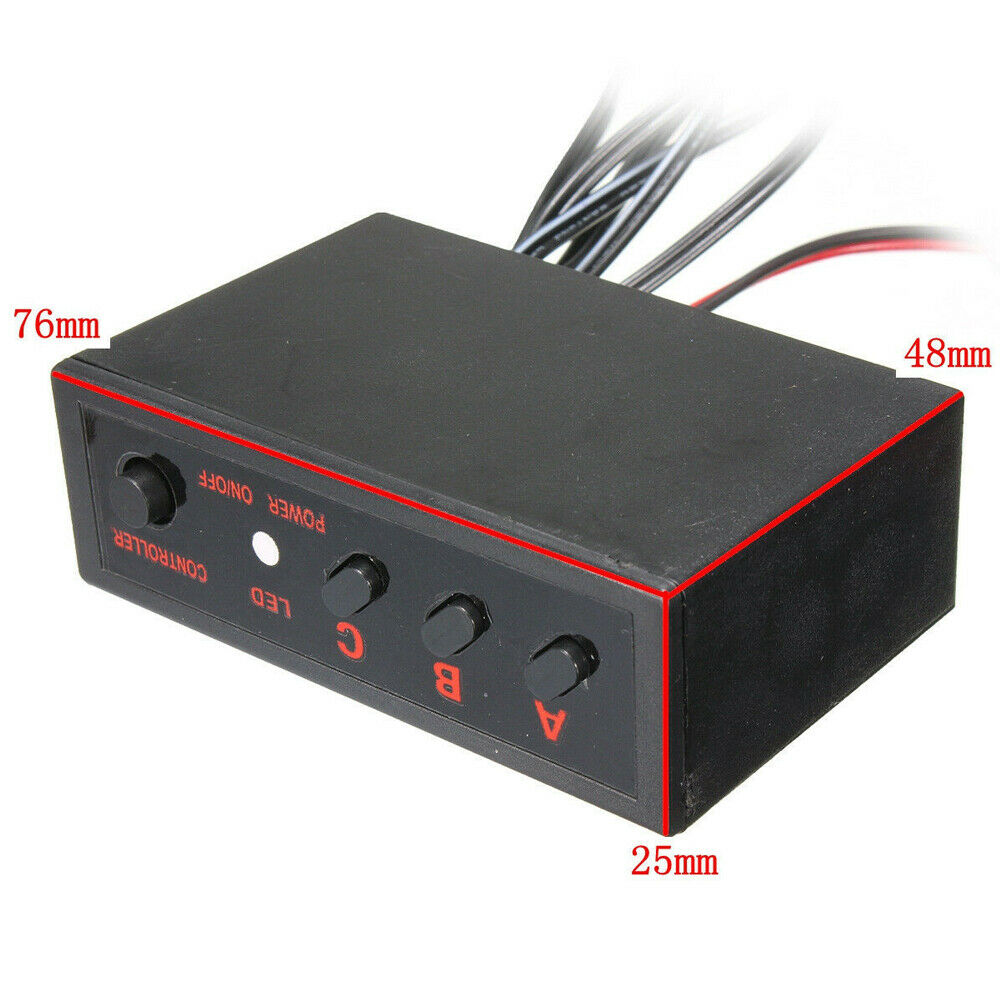 18 LED Red or Blue 12V Car Strobe Flash Light Dash Urgency Flashing Lamp-2