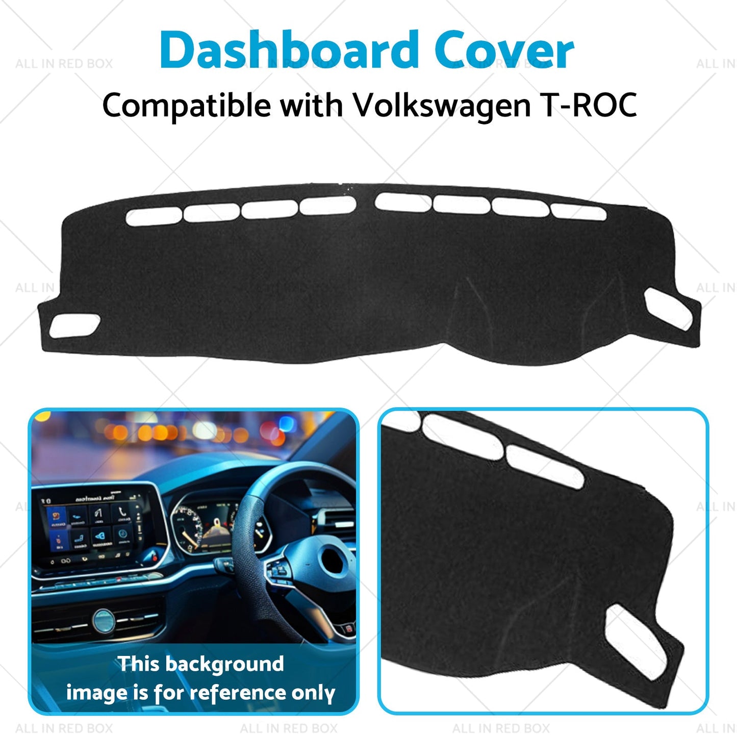 Dash Mat Suitable For Volkswagen VW T-ROC A11 2017-2021 Dashboard Cover Non-Slip-4